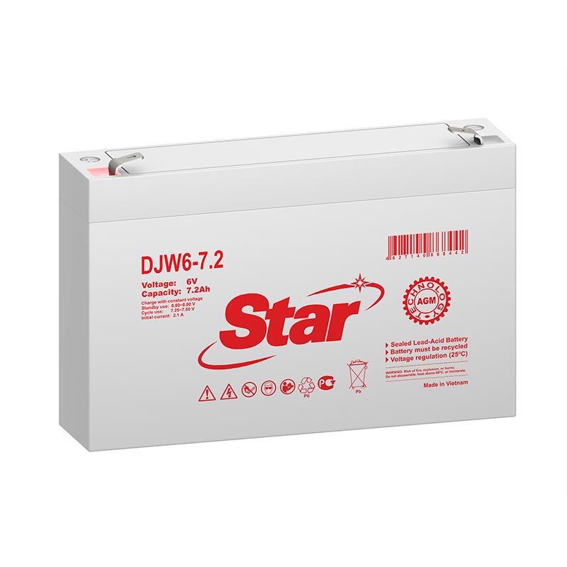 Аккумулятор STAR DJW6-7.2 (6V / 7.2Ah)