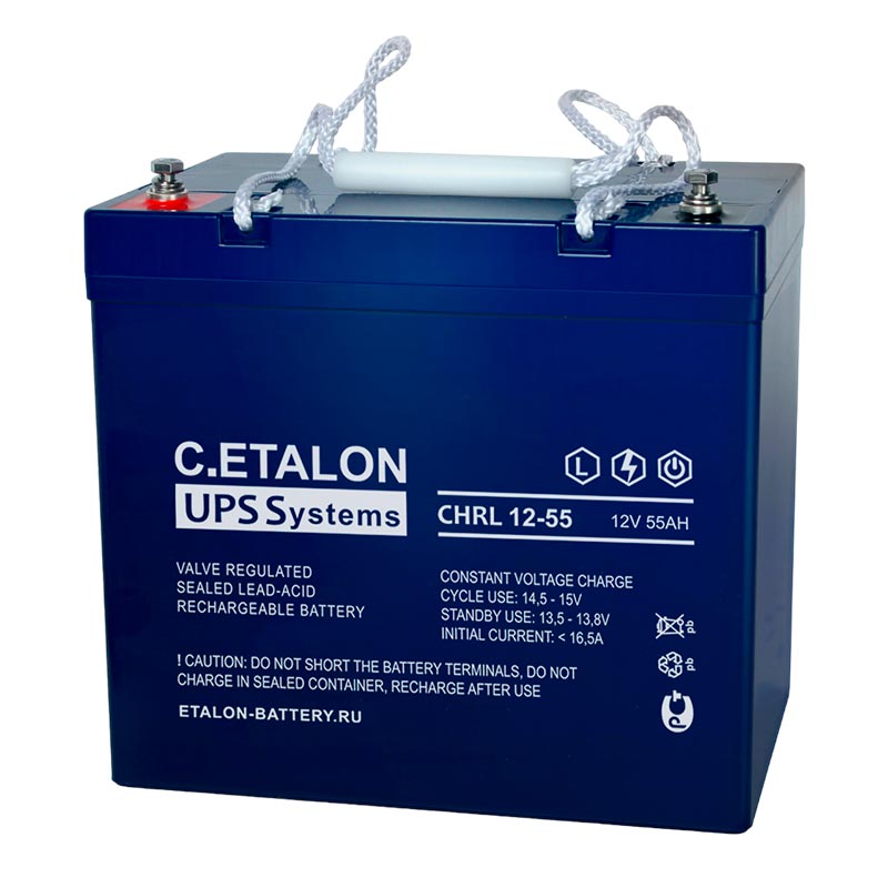 Аккумулятор C.ETALON CHRL 12-55 (12V / 55Ah)