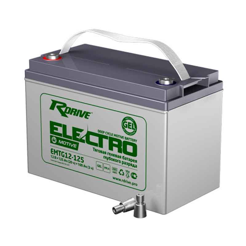 Аккумулятор тяговый RDrive EMTG12-125 (12V / Ah C5) GEL