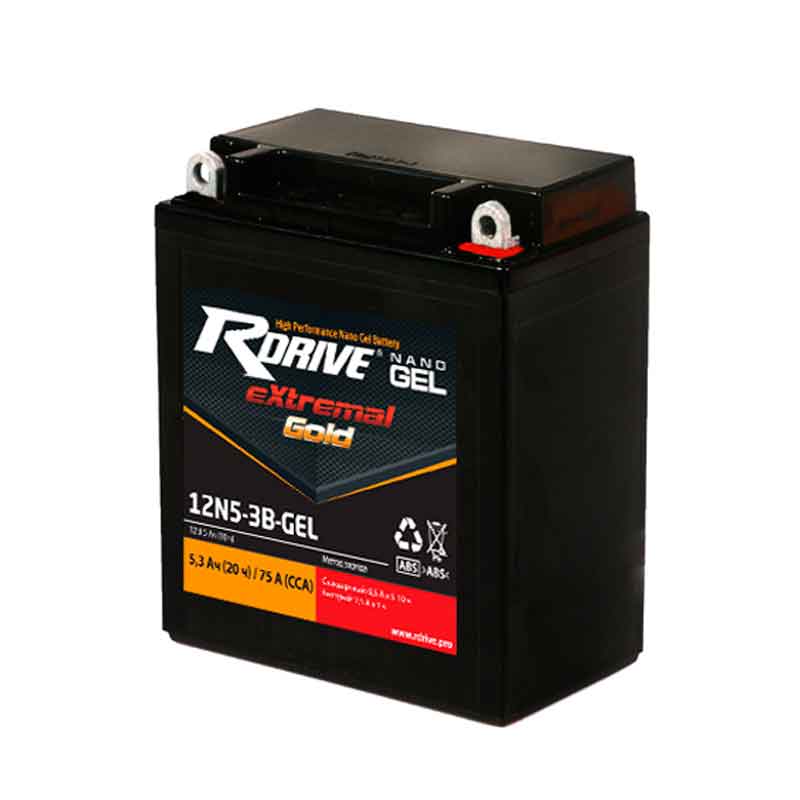 Аккумулятор RDRIVE EXTREMAL GOLD 12N5-3B-GEL (12V / 5Ah)