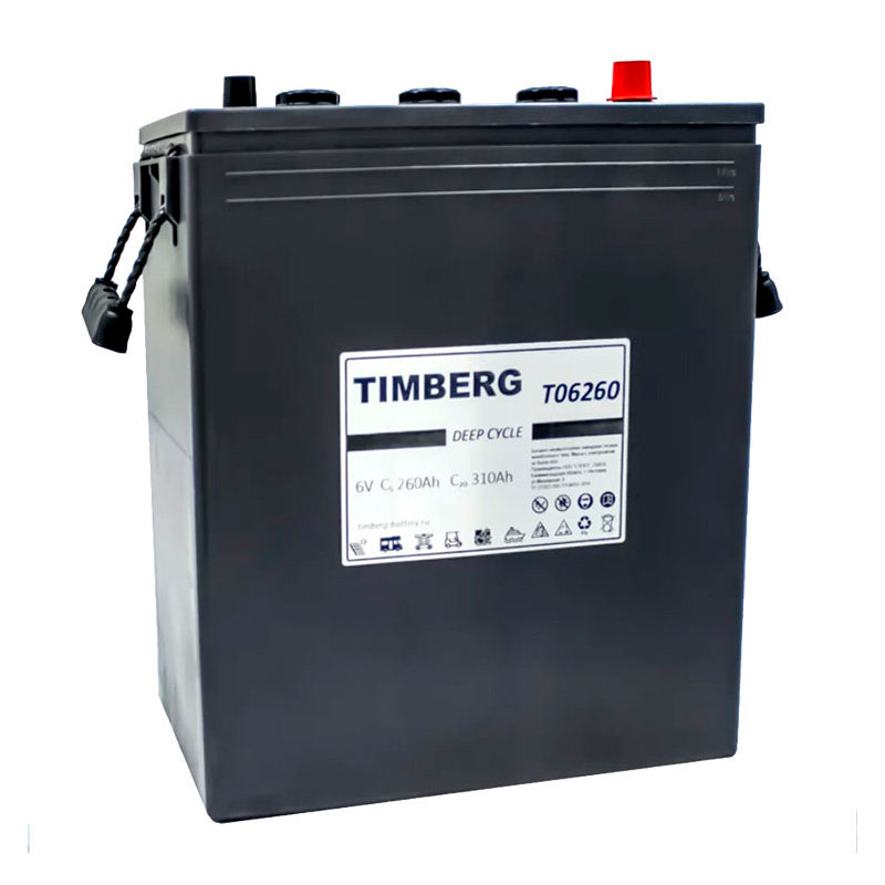Аккумулятор тяговый Timberg T06260 (6V / 260Ah C5) WET
