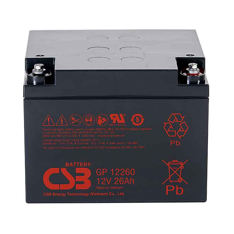 Аккумулятор CSB GP 12260 (12V / 26Ah)
