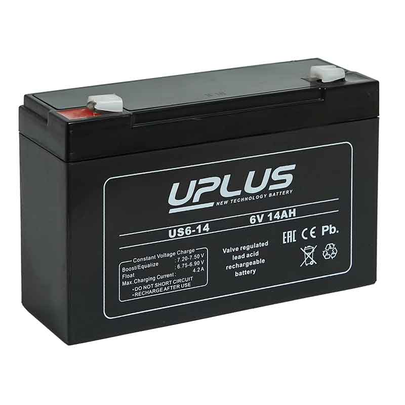 Аккумулятор UPLUS US6-14 (6V / 14Ah)