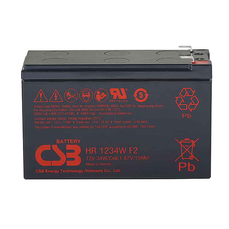 Аккумулятор CSB HR1234W F2 (12V / 9Ah)