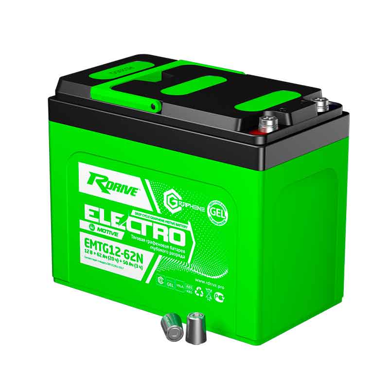 Аккумулятор тяговый RDrive EMTG12-62N (12V / Ah C5) GEL