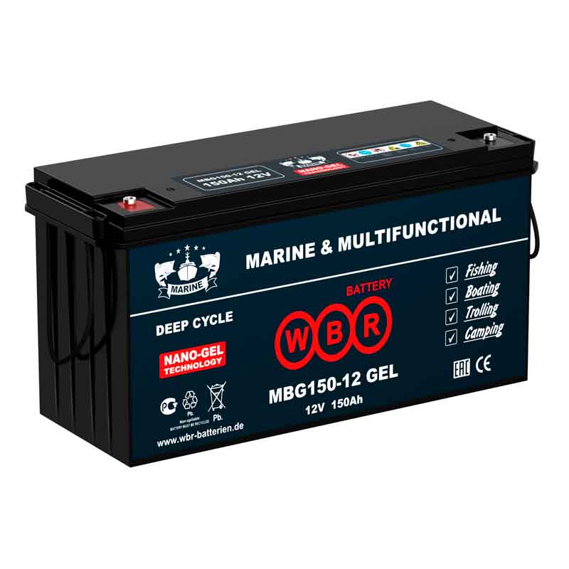 Аккумулятор тяговый WBR MBG 150-12 (12V / Ah C5) GEL