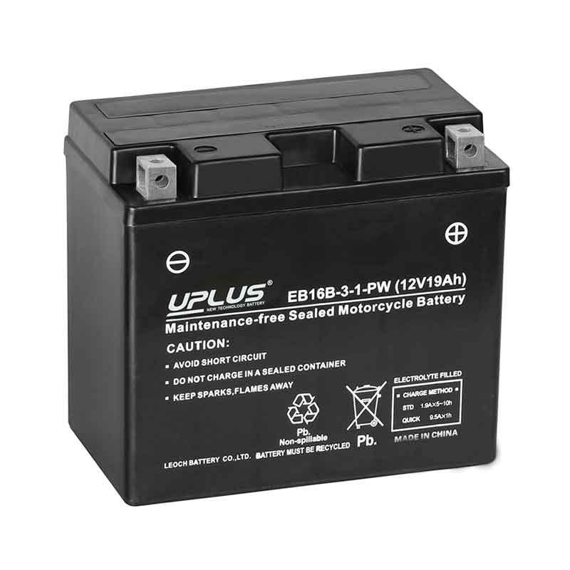 Мото аккумулятор UPLUS EB16B-3 (12V 19Ah) (YB16CL-B)