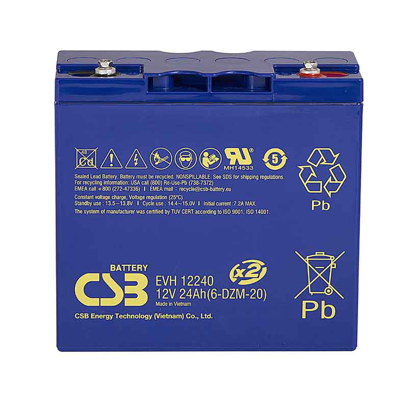Аккумулятор CSB EVH 12240 (12V / 24Ah)