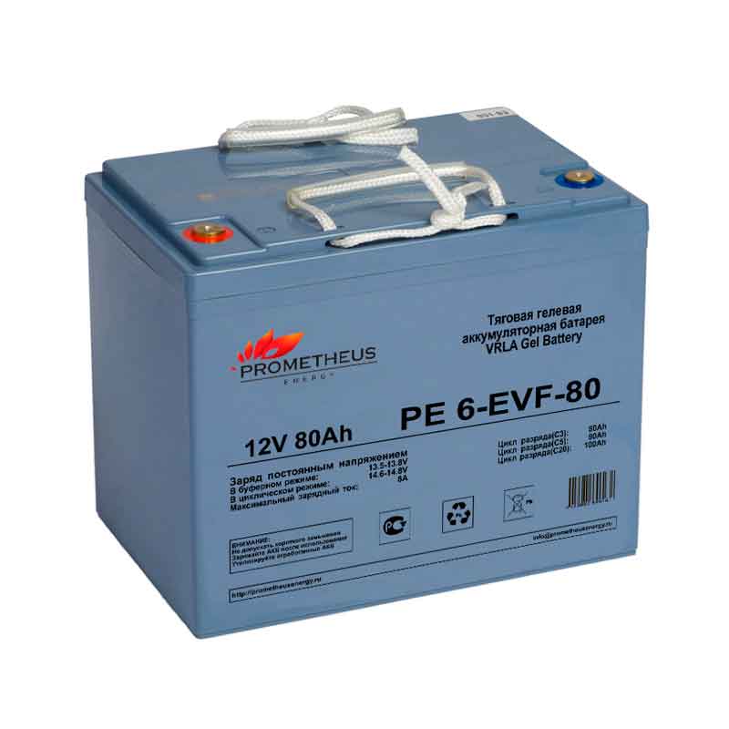 Аккумулятор тяговый Prometheus PE 6-EVF-80 (12V / 90Ah)